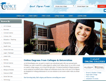 Tablet Screenshot of mychoicedegree.com